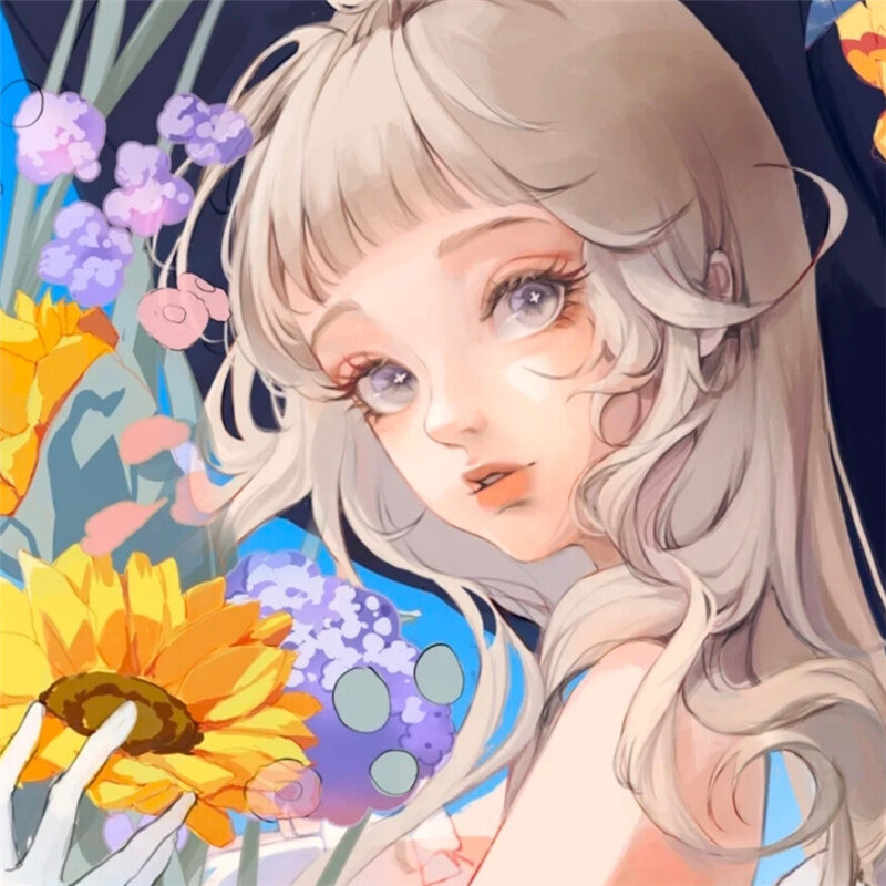 清新简约风高清动漫少女头像图片精选集