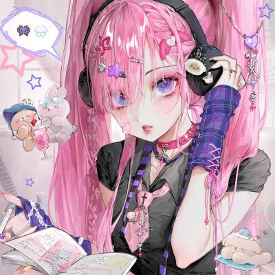 闺蜜头像手绘版，好看到炸裂！