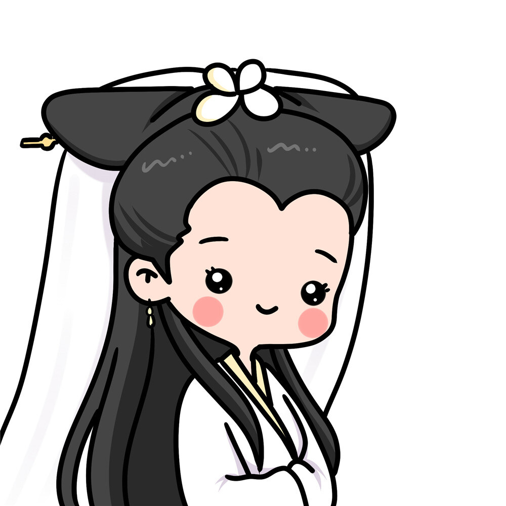 超可爱手绘Q版白娘子头像 - 萌力全开!