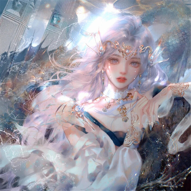 浪漫唯美氛围感绝美女生动漫头像精选