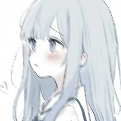 绝美蓝色系动漫女主角头像，朦胧美感令人陶醉