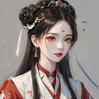 AI绘画打造的高清女生头像图片，超惊艳！