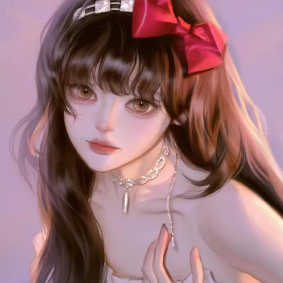 唯美细腻女生专属手绘头像，精致到每一个细节