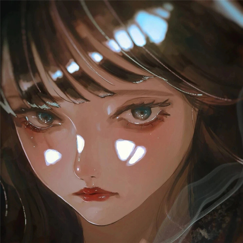 高级感与伤感并存的绝美女生动漫头像集，触动心弦