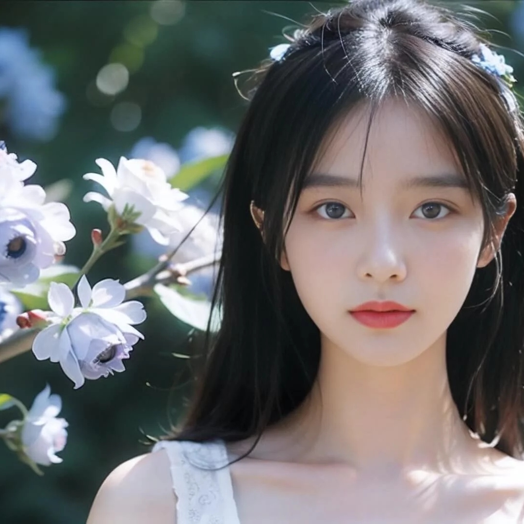 美女鲜花头像图片