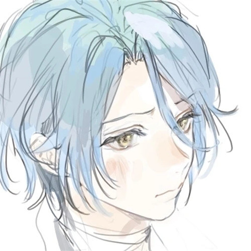 蓝色系男生清新漫画头像集，清新脱俗之选