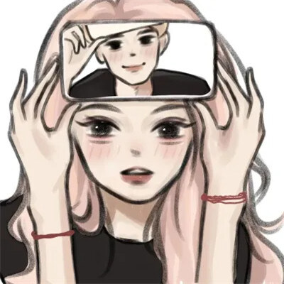 简单又好看的情侣手绘动漫头像，一男一女甜蜜搭配！