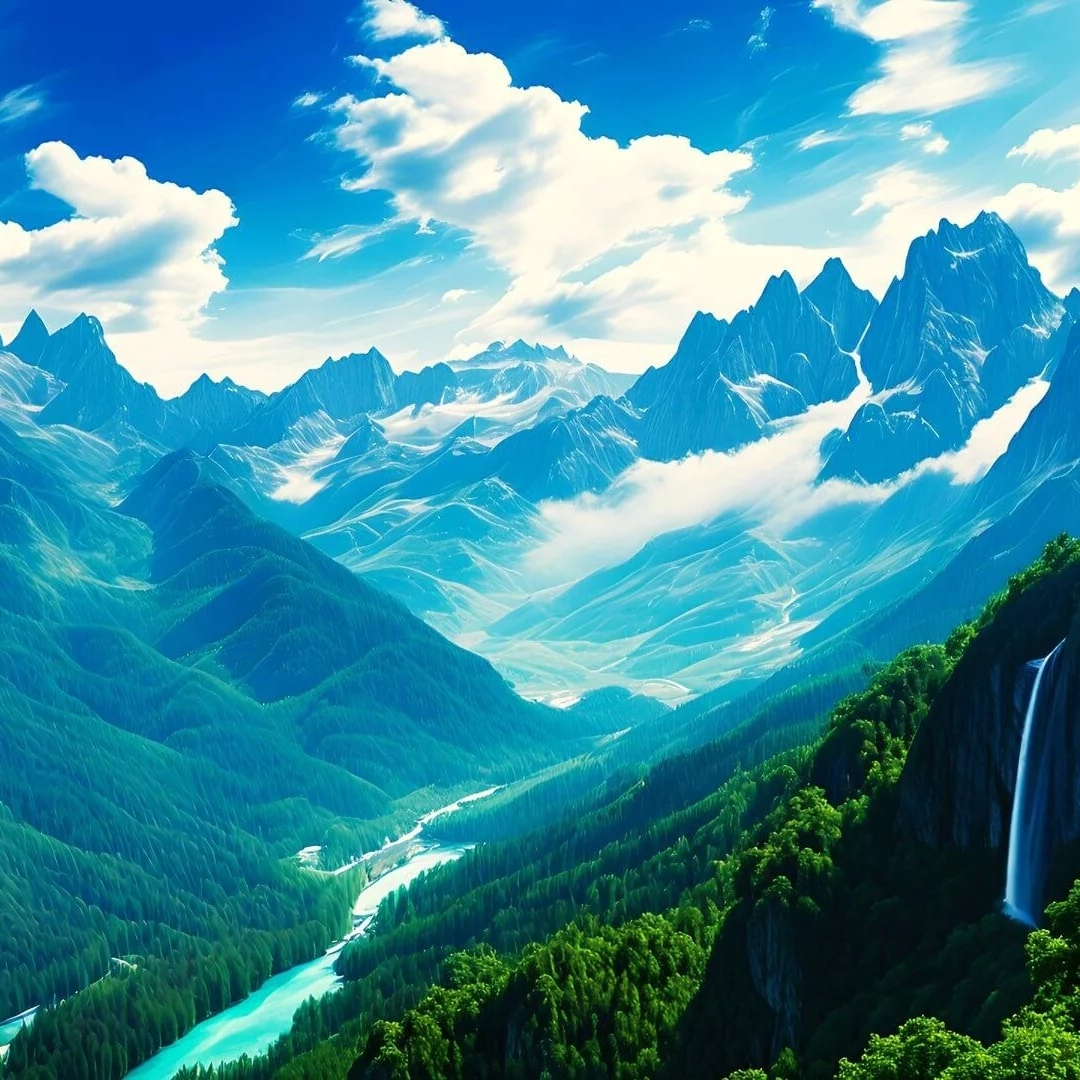 山水高清风景头像图片