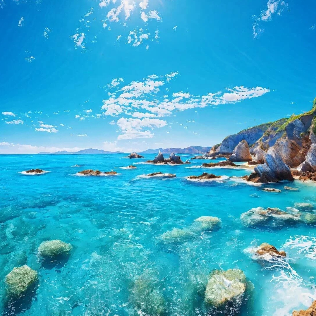 碧海蓝天风景头像图片