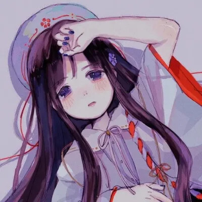 动漫女生头像和背景图一套，快来一键下载