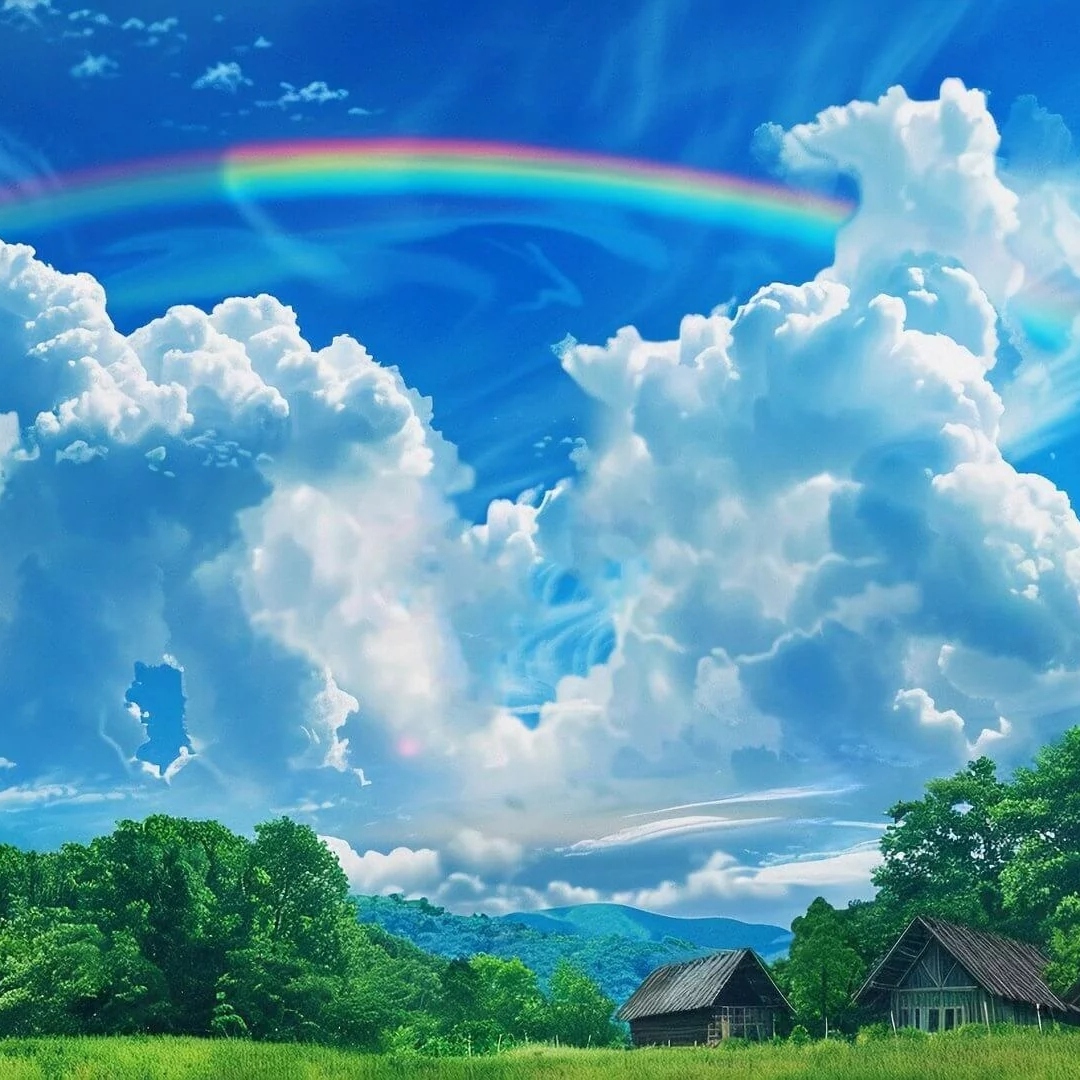 清新宁静美丽的风景画头像图片