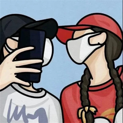 小众又独特情侣头像插画风，让你的爱情瞬间升级！