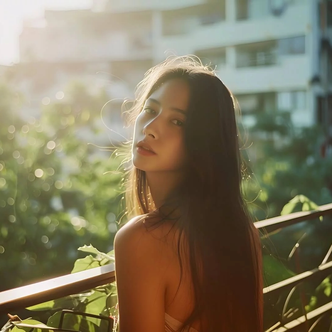 气质女神氛围感回头头像图片