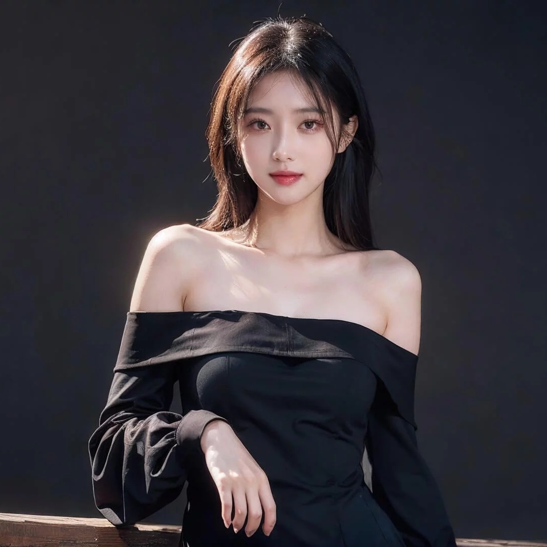 露肩美女头像图片